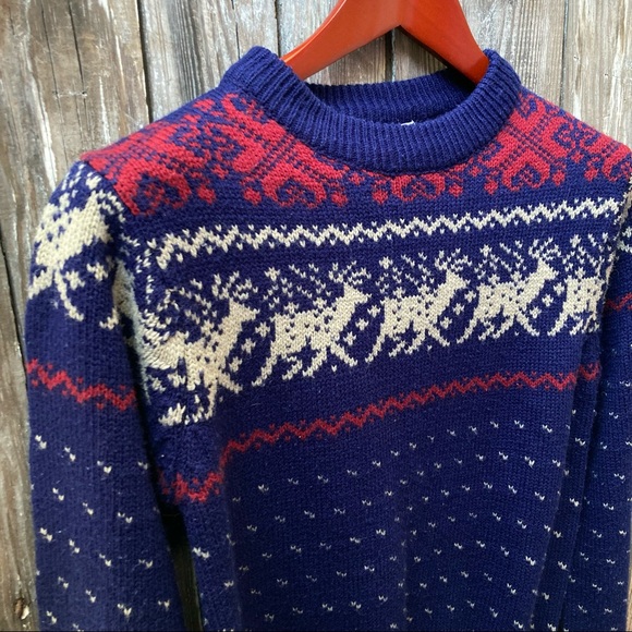 Filene’s Vintage Reindeer Sweater XS - Picture 2 of 6
